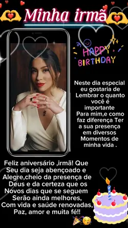 Parabéns irmã te amo