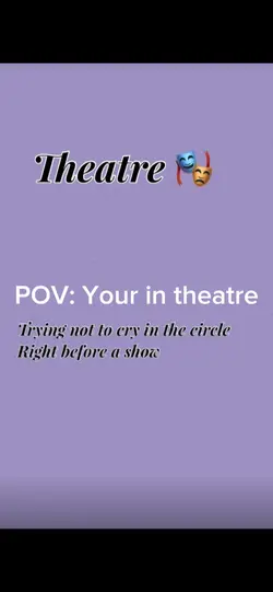 You're in theatre 