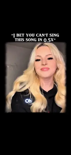 Can u sing at 0.5x?π€