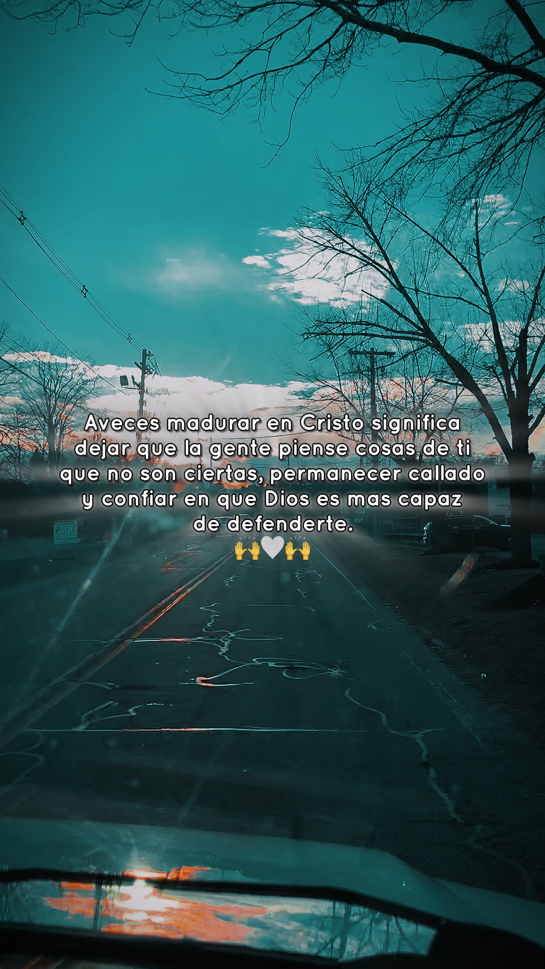 Confía en Dios.