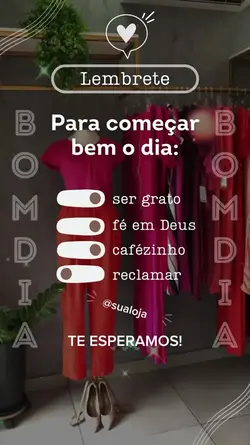 Bom dia loja