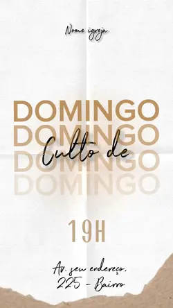 Modelo culto domingo