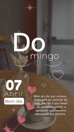 Bom dia, domingo 