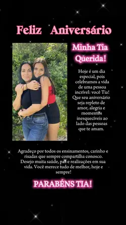 Parabéns Tia