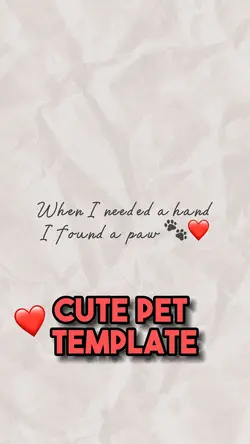 Cute pet template❤️