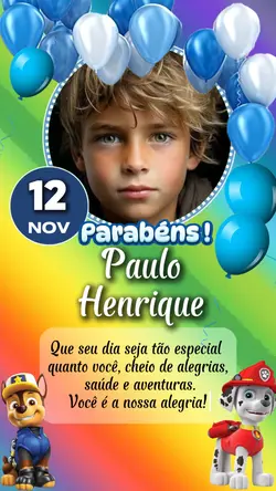 Cartão Aniversário 