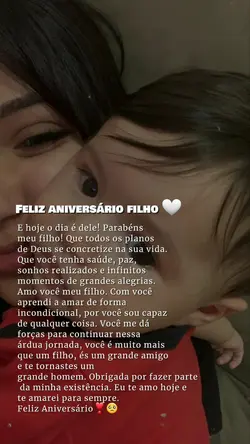 Parabéns filho