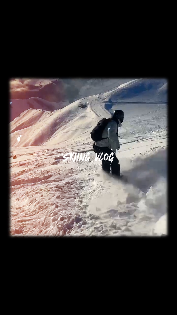 Skiing vlog