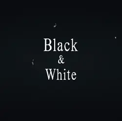 Black and white