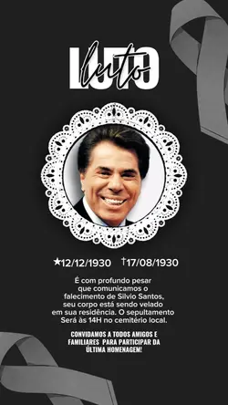 Nota de Falecimento.