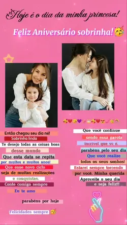 parabéns sobrinha