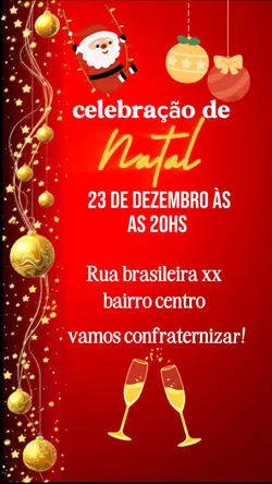 convite natalino 