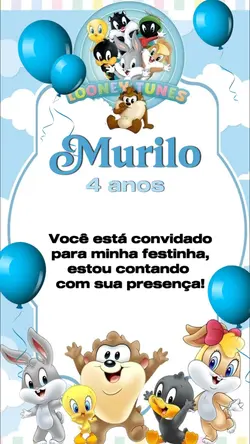 Convite aniversário 