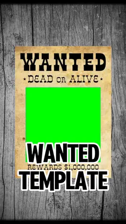 WANTED TEMPLATE