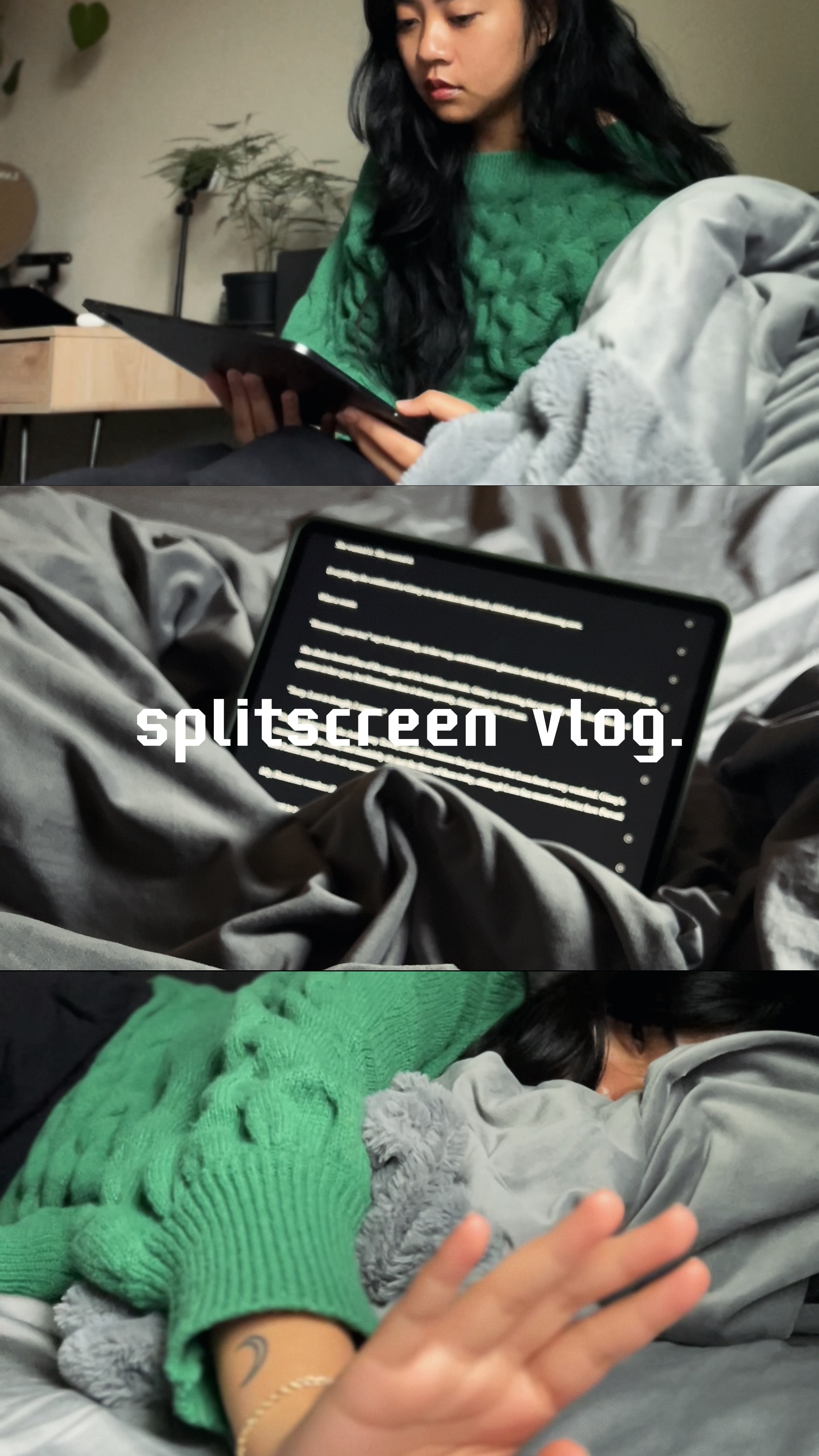 split screen vlog