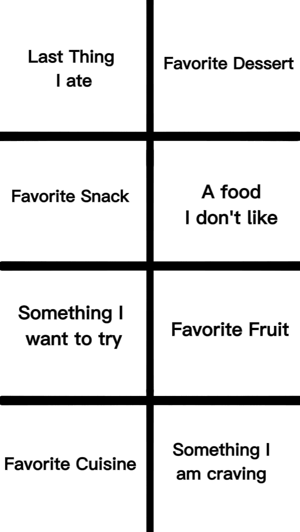Food Questions