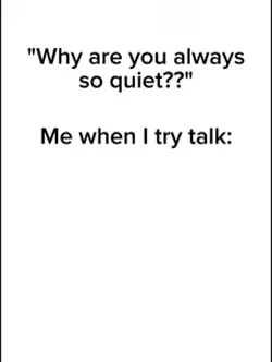 When I try to talk..