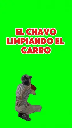 el chavo limpiando