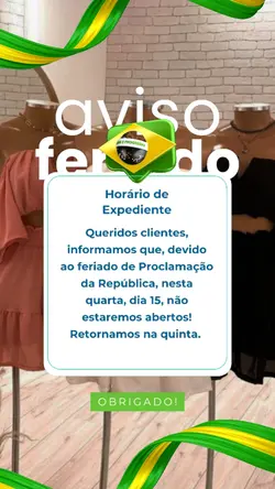 Aviso d Feriado Loja