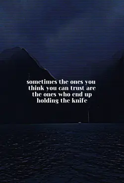 Beware of who u trus
