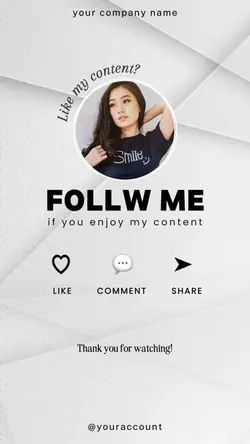 CTA follow me page