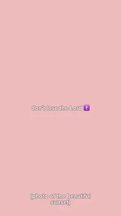 Don’t lose the lord