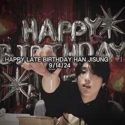 hppy late bday Han💗🐿️