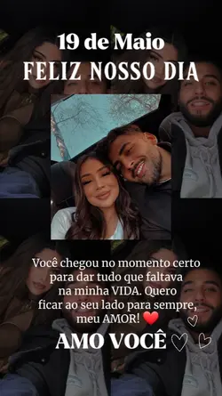 Feliz nosso dia,amor