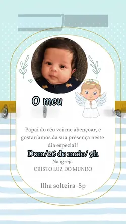 Convite Batizado