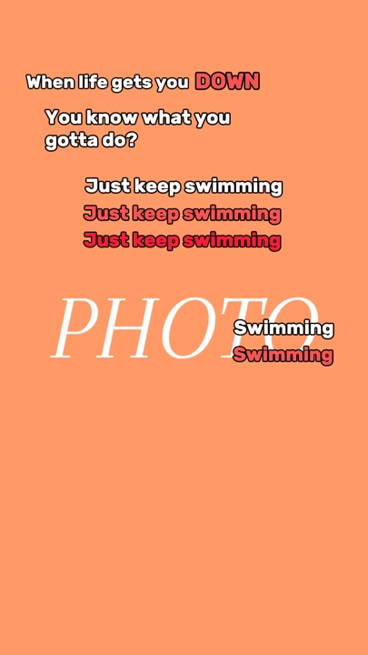 Einfach weiterschwimmen