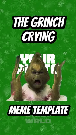 Crying Grinch meme