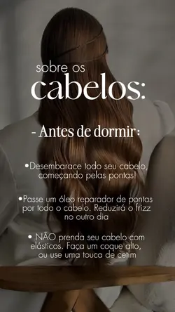 Cabelos - dicas 