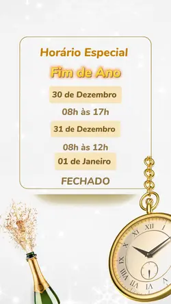 Horário ano novo 