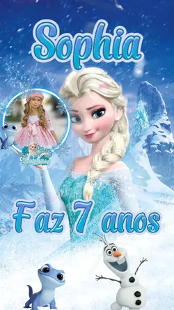 convite Frozen
