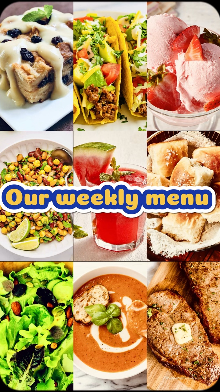 Nuestro menú semanal