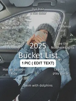 2025 bucket list