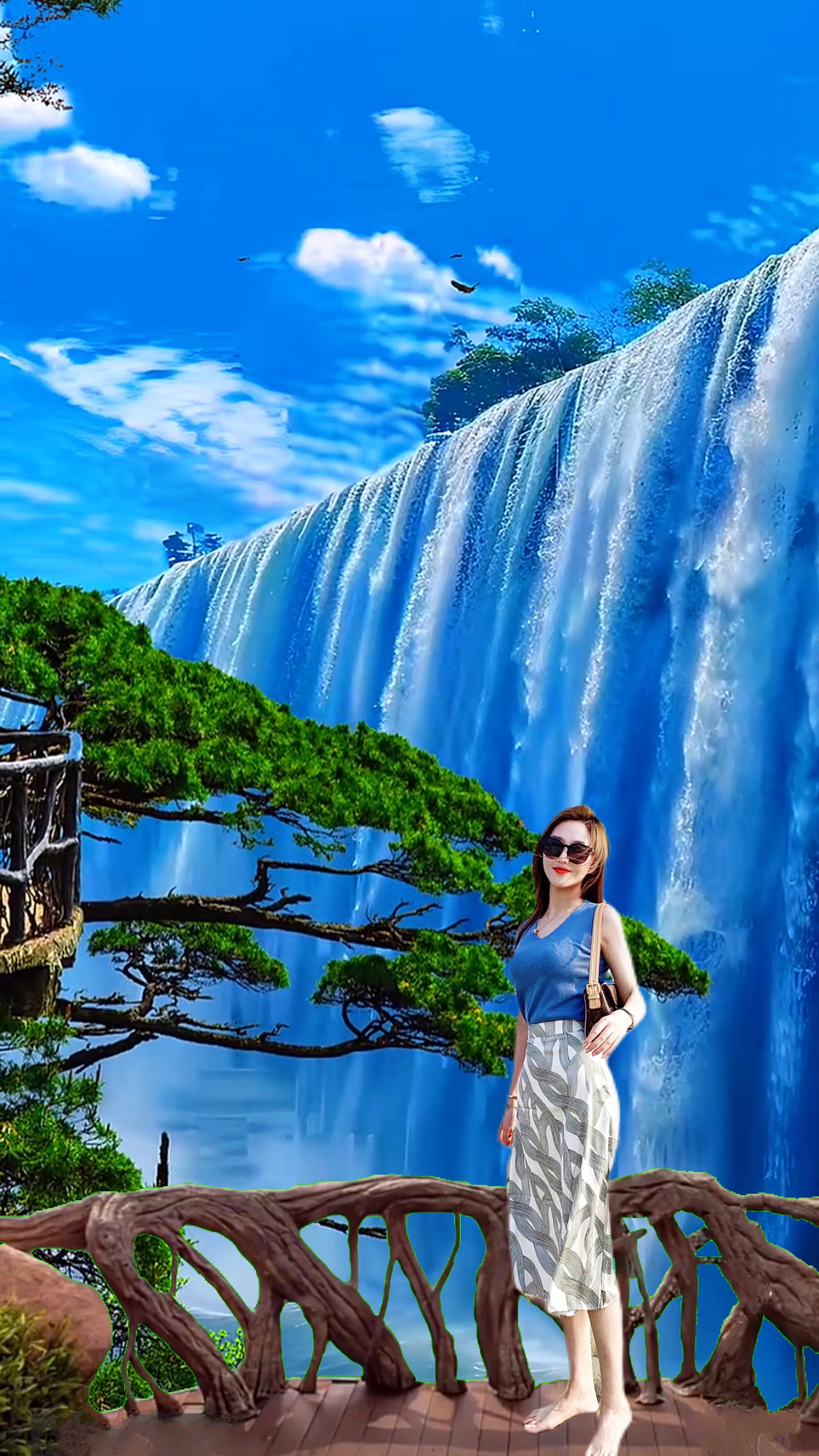 Vista da cachoeira