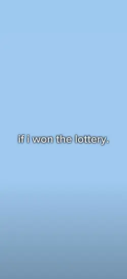 won the lottery 