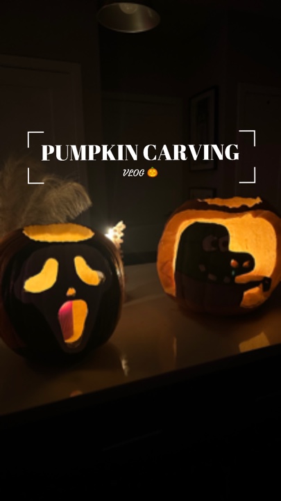 Vlog de tallado de calabazas
