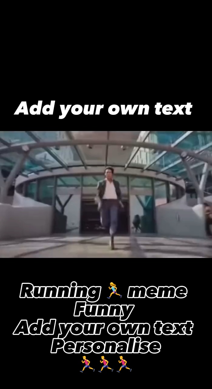 Running meme 🏃‍♂️🏃‍♂️