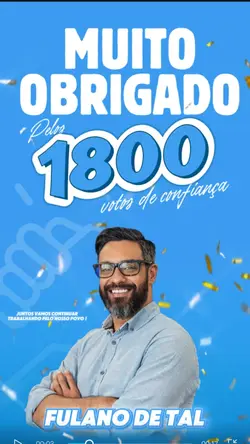 Agradeço pelos votos