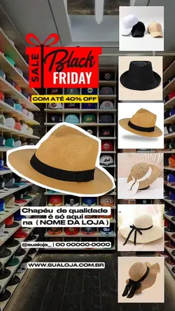 BLACK FRIDAY CHAPÉUS