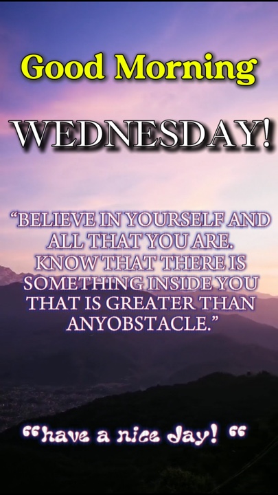 GoodMorningWEDNESDAY