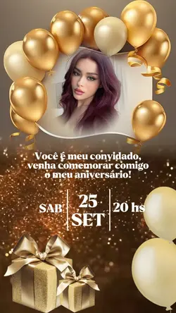 Convite aniversário 