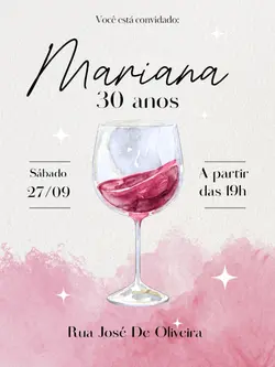 convite aniversário 