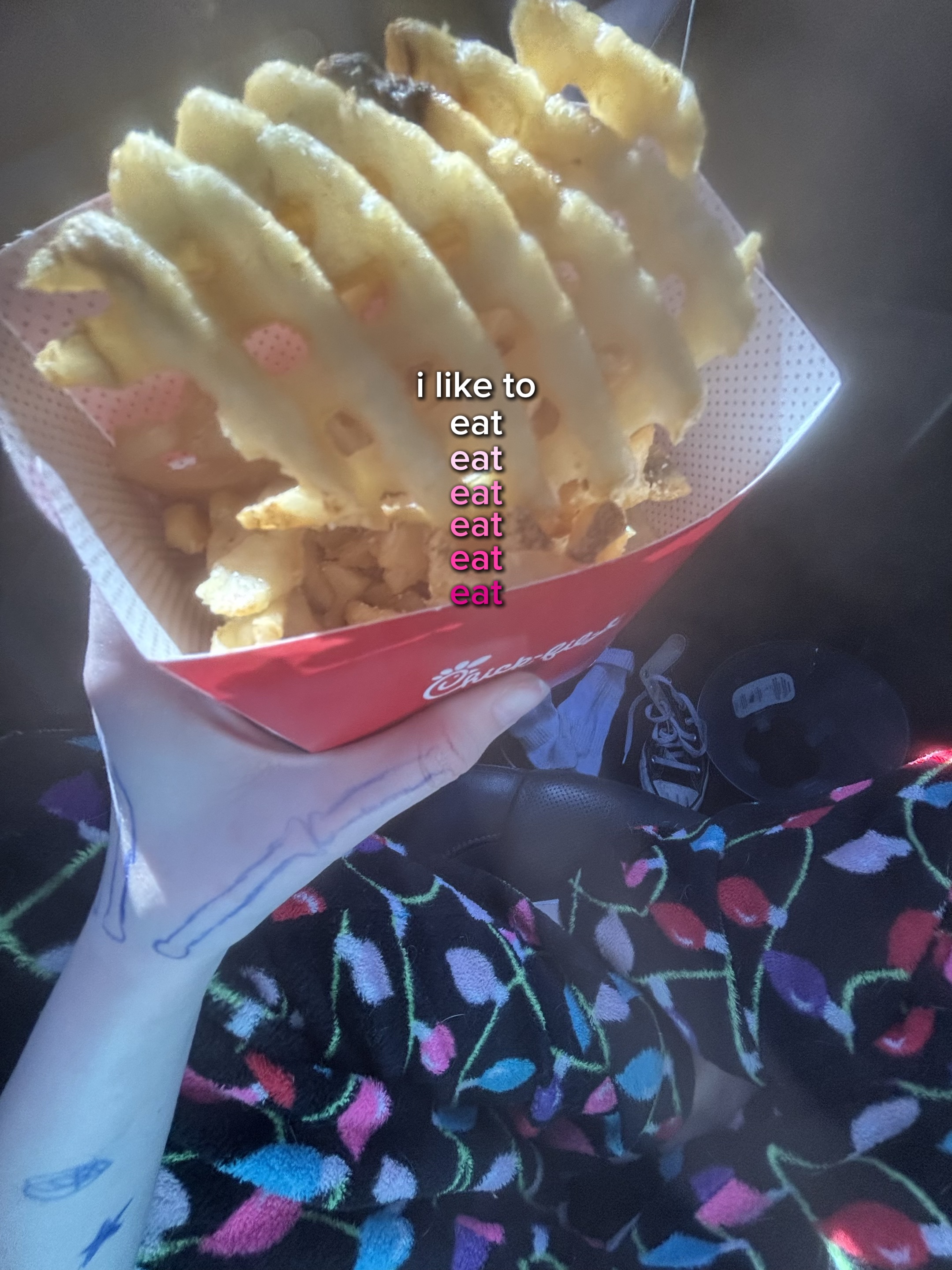 Eu gosto de comer