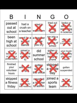 school bingo 
