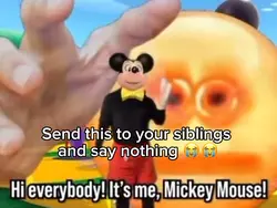 Mickey Mouse singing