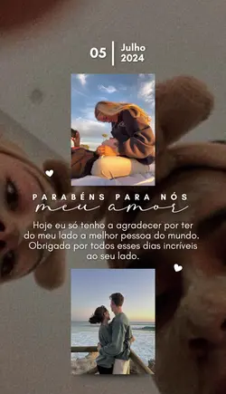 Feliz nossa data 