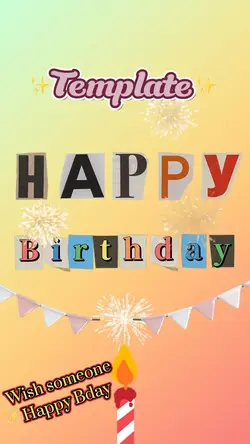 Happy Bday Template🥳